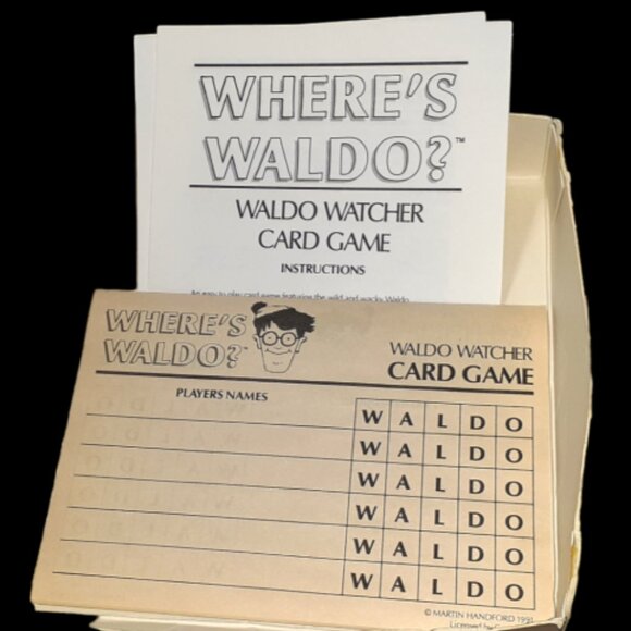 Vintage!! Where's Waldo? - Waldo Watcher Card Game - Players 2 to 6 - Circa 1991 - Picture 6 of 7